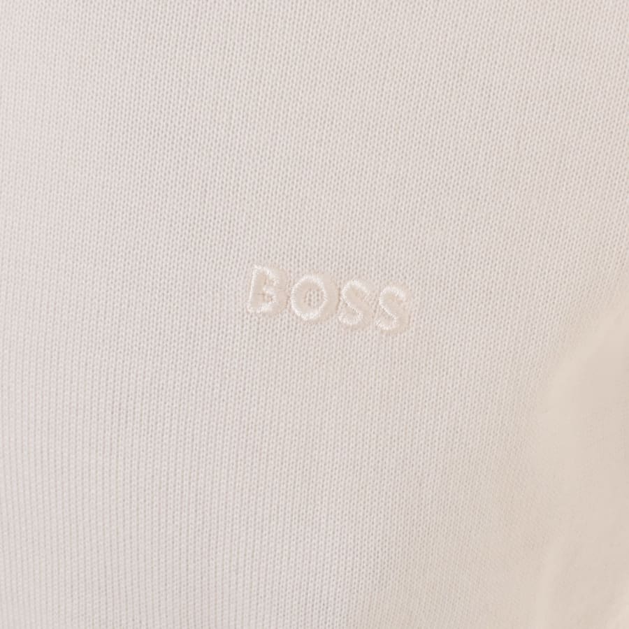 BOSS Botto Knit Jumper Cream | Mainline Menswear United States